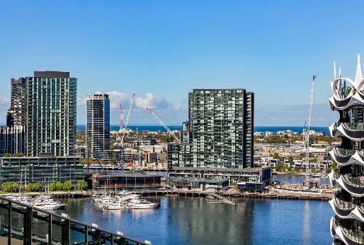 Building Facade of 421 Docklands Drive, Docklands