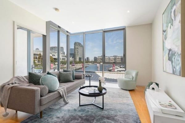 Living Room of 104/2 Newquay Promenade, Docklands