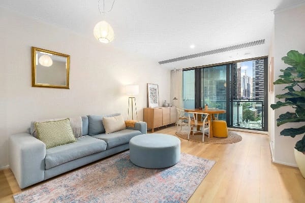 Living Room of 1113/180 City Road, Southbank