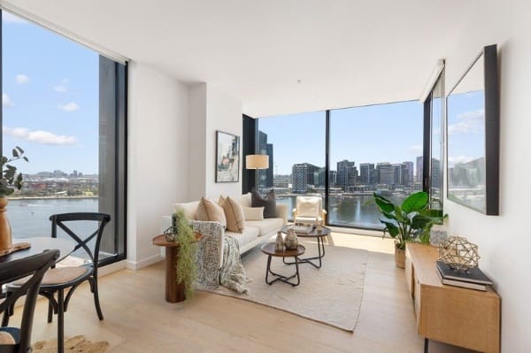 Living Room of 1204/915 Collins Street, Docklands