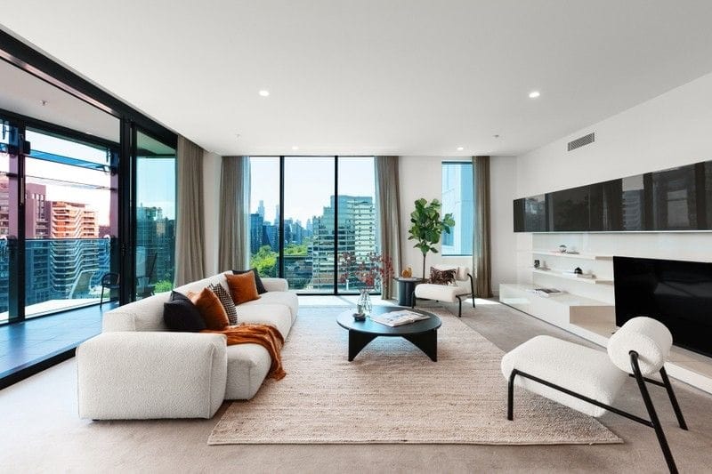 Living Room of 1301/505 St Kilda Road, Melbourne