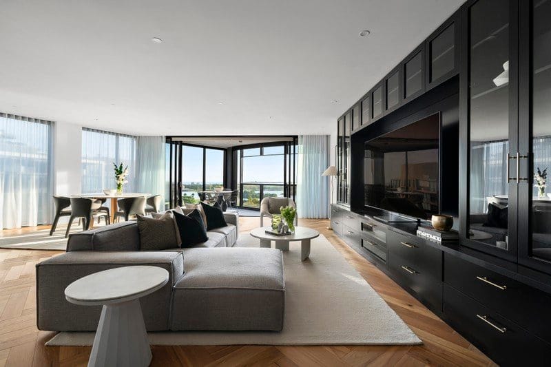 Living Room of 1302/454 St Kilda Road, Melbourne