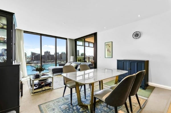 Living Room of 1304/9 Waterside Place, Docklands