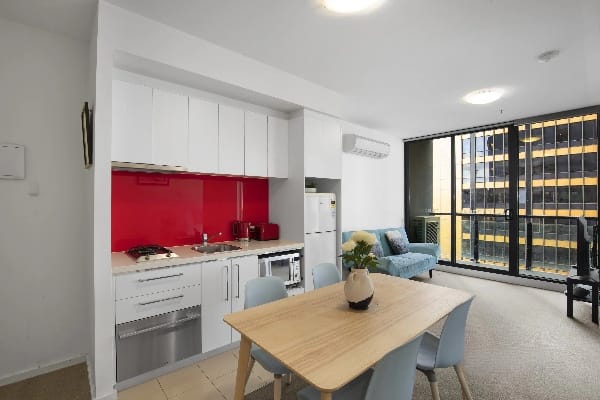Living Room of 1310/25 Therry Street, Melbourne