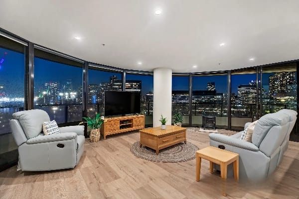 Living Room of 1401/70 Lorimer Street, Docklands