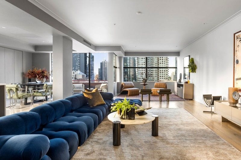 Living Room of 1503/181 Exhibition Street, Melbourne