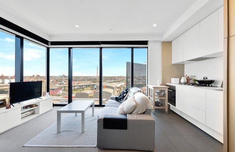 Living Room of 1505/8 Pearl River Road, Docklands