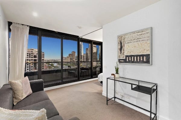 Living Room of 1506/7 Katherine Place, Melbourne