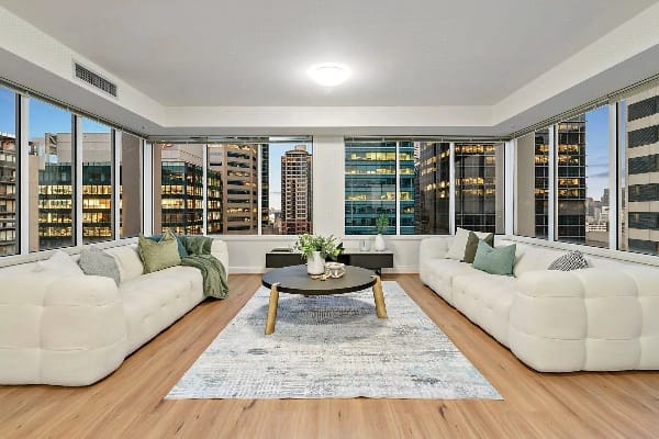 Living Room of 166/33 La Trobe Street, Melbourne