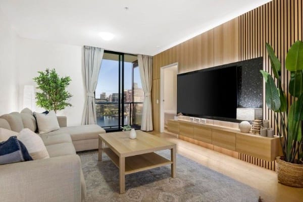 Living Room of 1706/8 Marmion Place, Docklands