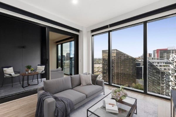 Living Room of 2011/8 Pearl River Road, Docklands