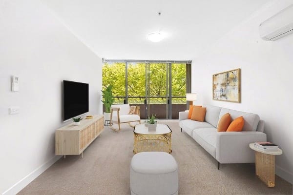 Living Room of 201/148 Wells Street, South Melbourne