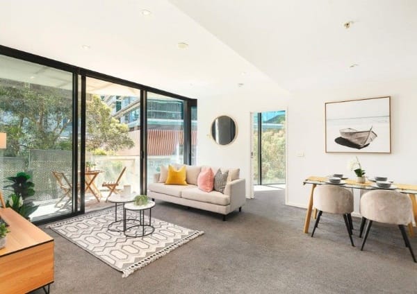 Living Room of 203/8 Waterview Walk, Docklands