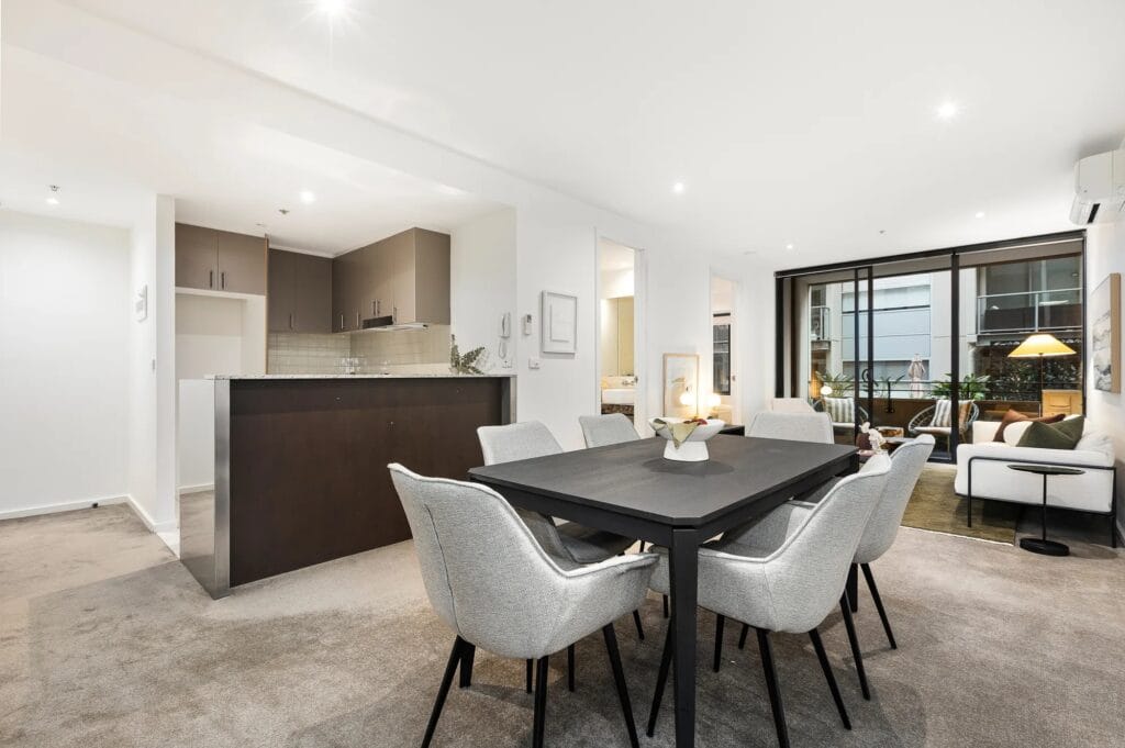 Living Room of 211/52 Nott Street, Port Melbourne