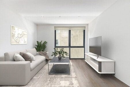 Living Room of 215/601 Little Lonsdale Street, Melbourne