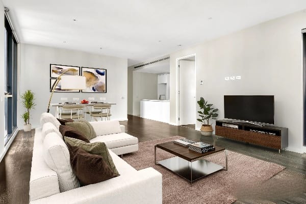 Living Room of 2308/27 Therry Street, Melbourne