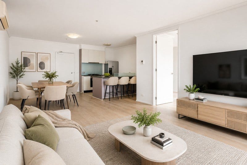 Living Room of 239/88 Kavanagh Street, Southbank