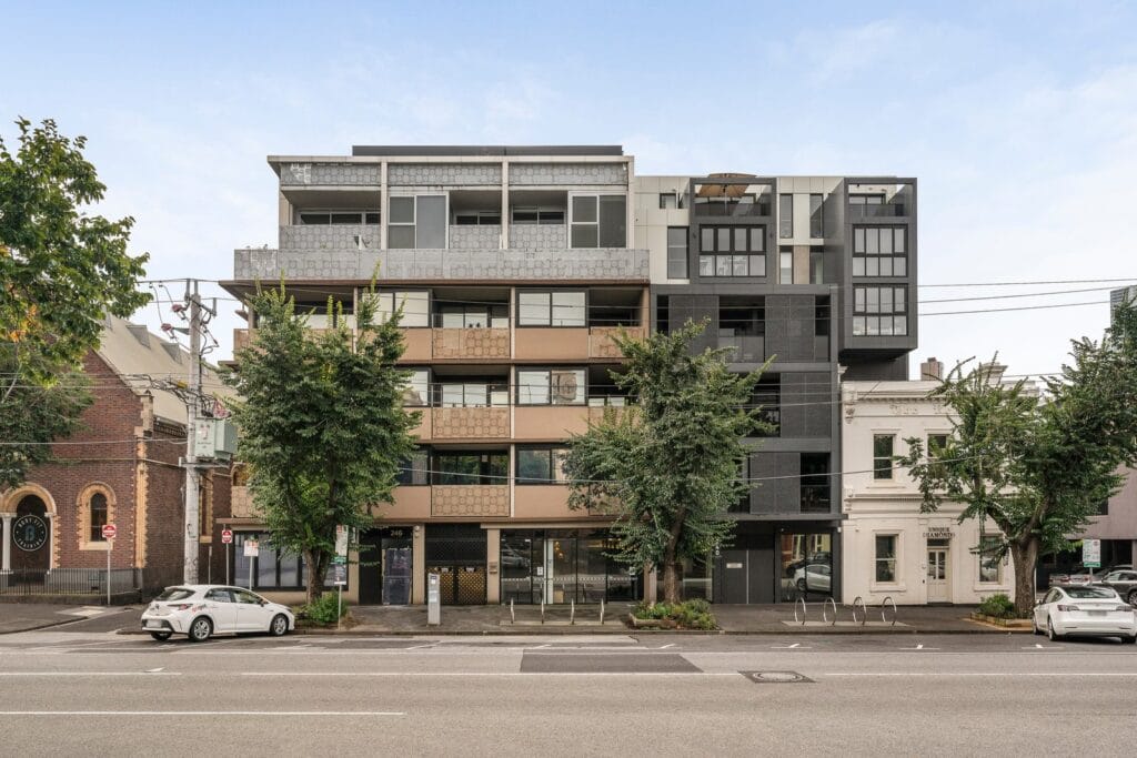 Building Facade of 244 Dorcas Street, South Melbourne