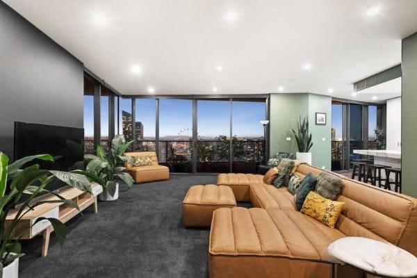 Living Room of 261/55 Victoria Harbour Promenade, Docklands