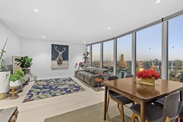 Living Room of 2703/81 South Wharf Drive, Docklands