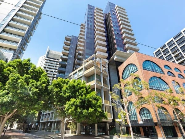Building Facade of 3 Aquitania Way, Docklands