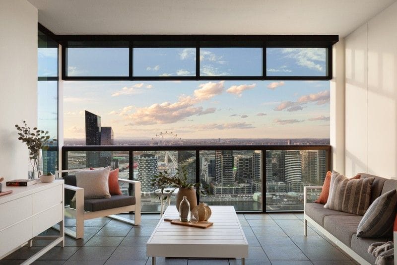 Living Room of 302/8 Waterside Place, Docklands