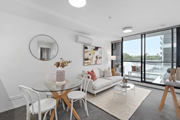 Living Room of 308/11 Flockhart Street, Abbotsford