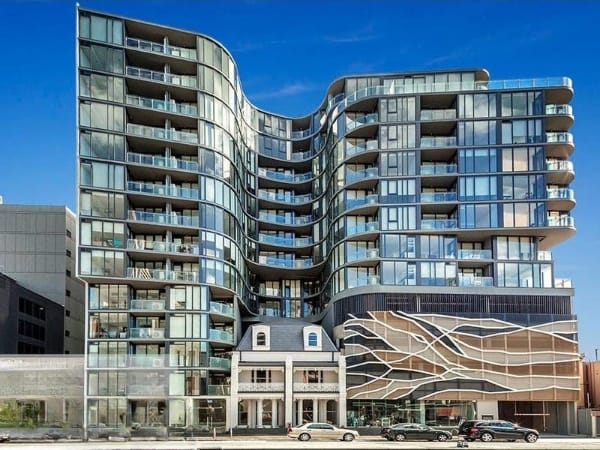 Building Facade of 338 Kings Way, South Melbourne