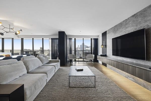 Living Room of 3502/90 Lorimer Street, Docklands