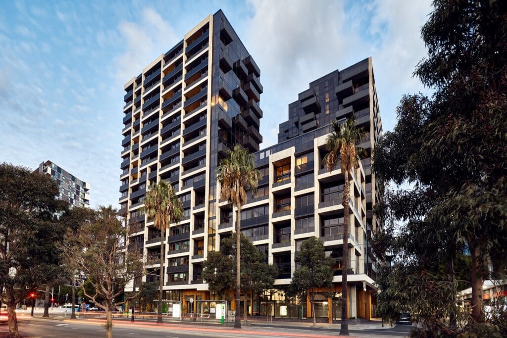 Building Facade of 387 Docklands Drive, Docklands