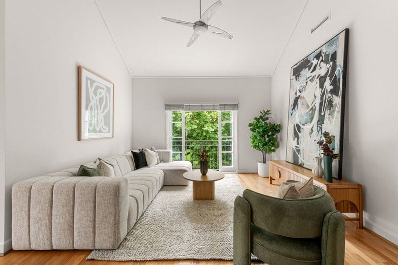 Living Room of 38/201 Wellington Parade South, East Melbourne