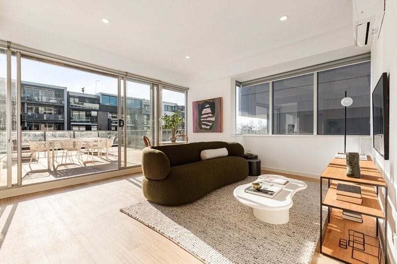 Living Room of 401/54 Nott Street, Port Melbourne