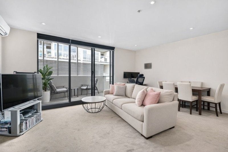 Living Room of 409/105 Nott Street, Port Melbourne