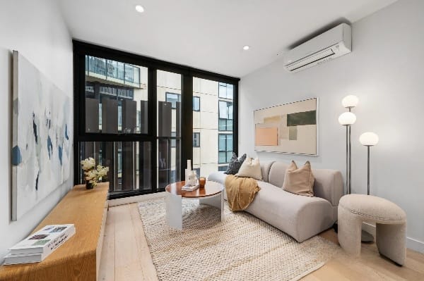Living Room of 501/130 Dudley Street, West Melbourne