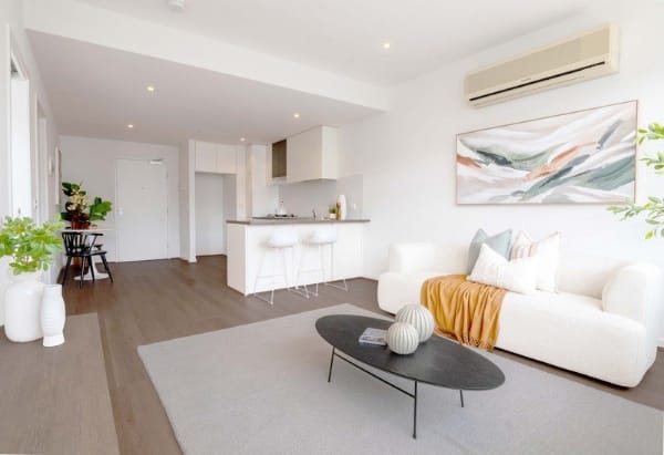 Living Room of 502/54 Nott Street, Port Melbourne