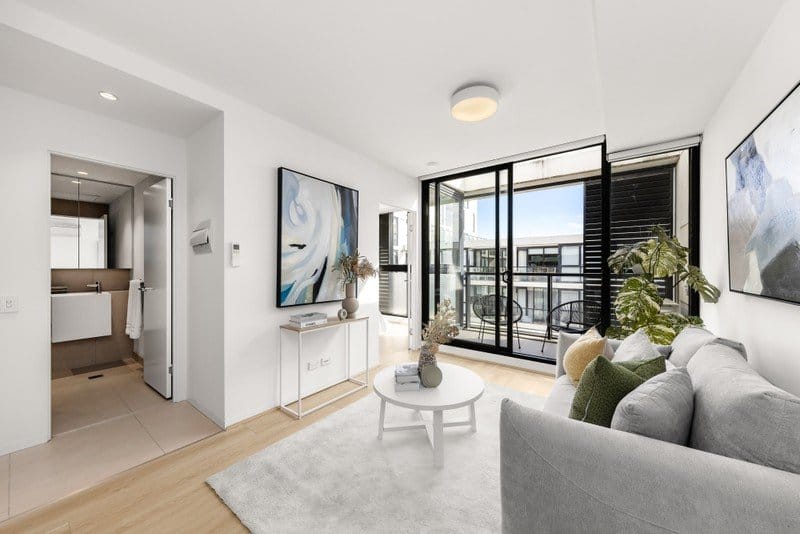 Living Room of 506/5 Flockhart Street, Abbotsford
