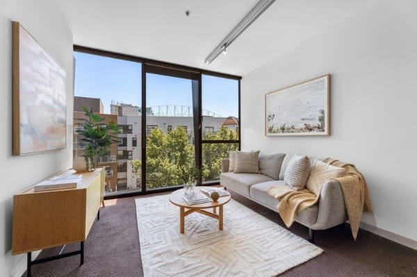 Living Room of 507/757 Bourke Street, Docklands