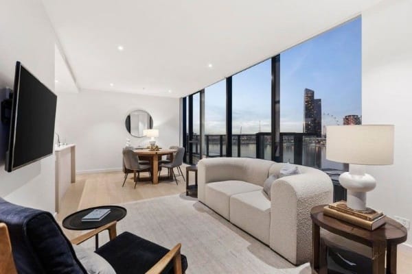 Living Room of 510/915 Collins Street, Docklands