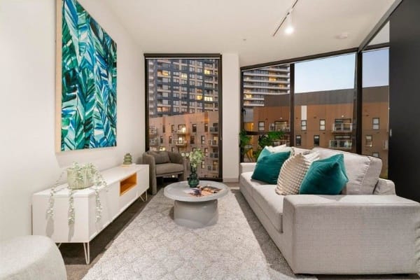Living Room of 513/757 Bourke Street, Docklands