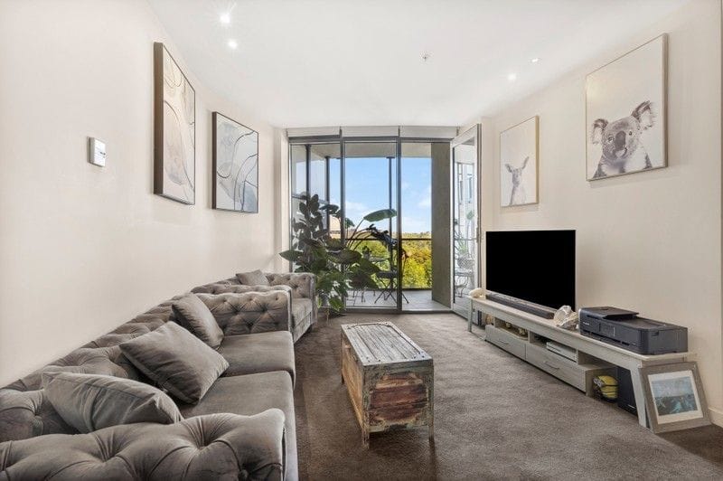 Living Room of 520/55 Queens Road, Melbourne
