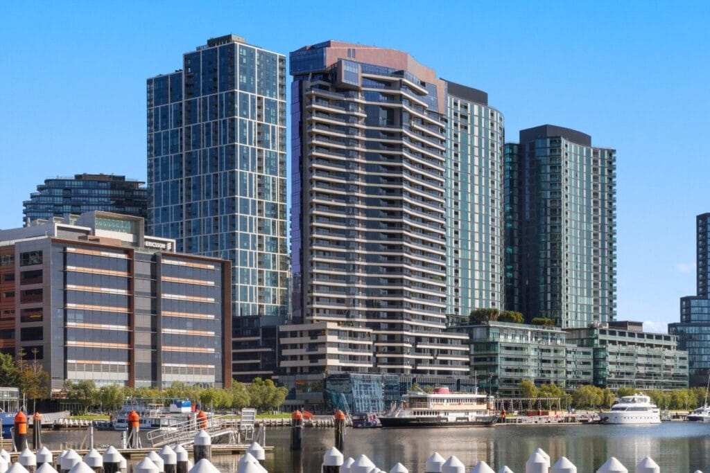 Building Facade of 55 Victoria Harbour Promenade, Docklands