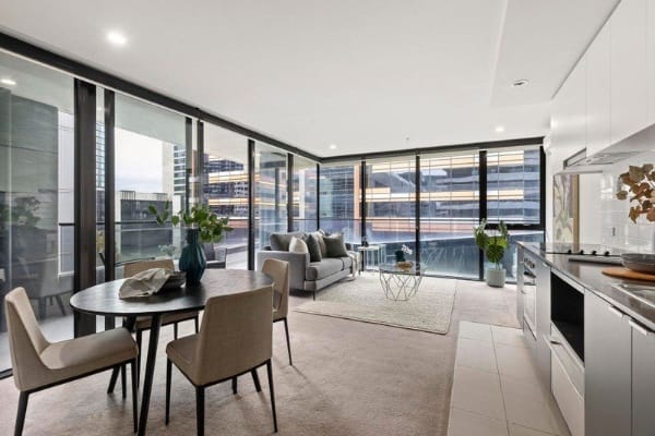 Living Room of 601/815 Bourke Street, Docklands