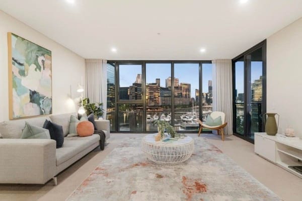 Living Room of 603/1 Point Park, Docklands
