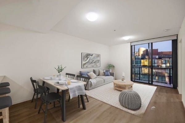 Living Room of 606/8 Marmion Place, Docklands