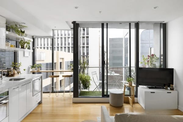Living Room of 613/338 Kings Way, South Melbourne