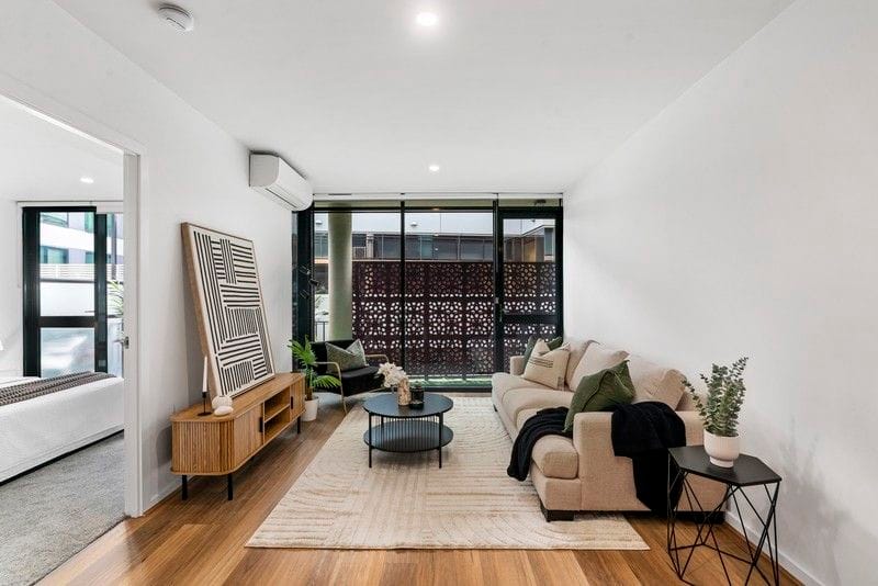 Living Room of 63/1 Sandilands Street, South Melbourne