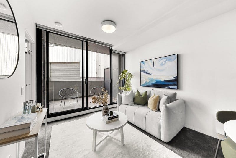 Living Room of 6/11 Flockhart Street, Abbotsford