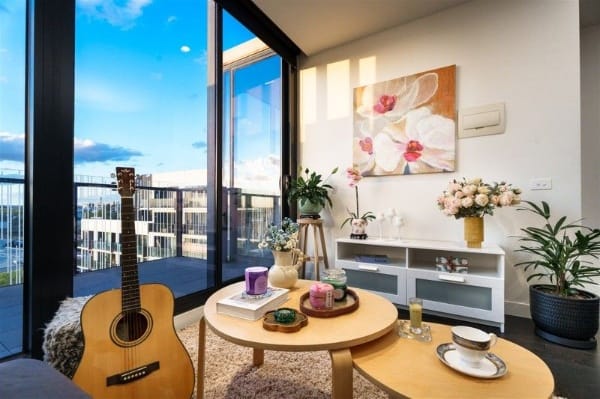 Living Room of 706/150 Dudley Street, West Melbourne