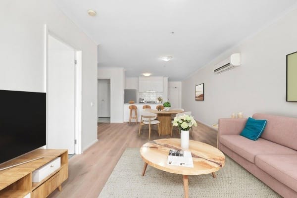 Living Room of 709/148 Wells Street, South Melbourne