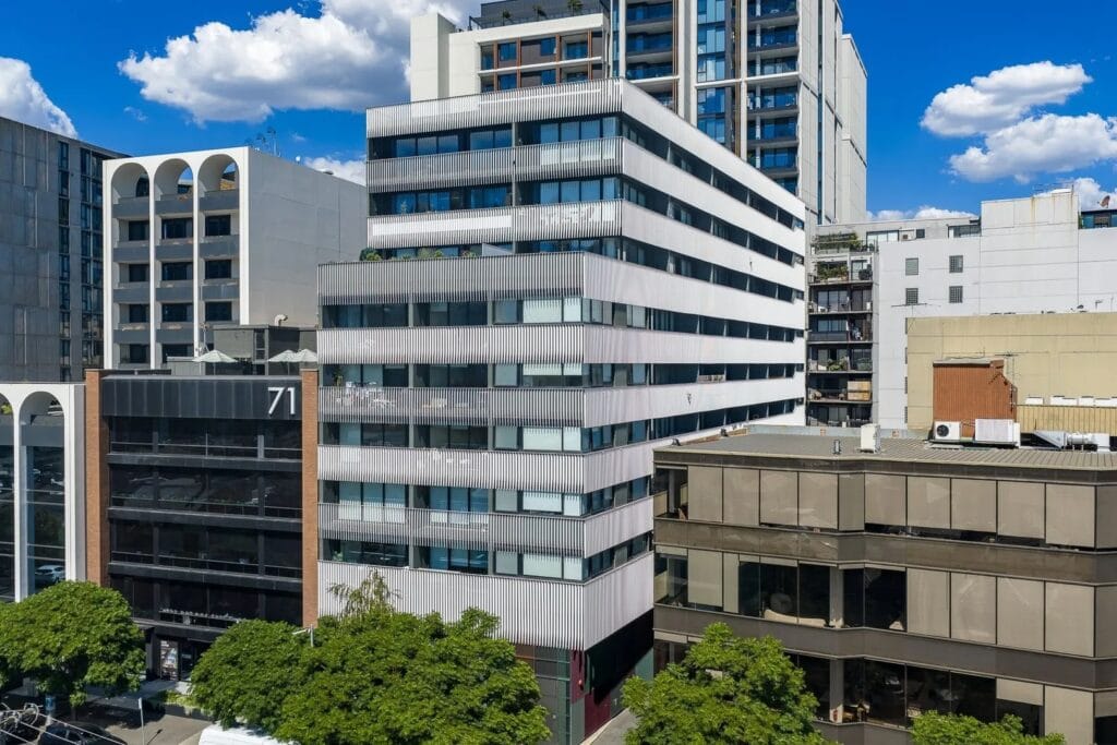 Building Facade of 75 Palmerston Crescent, South Melbourne
